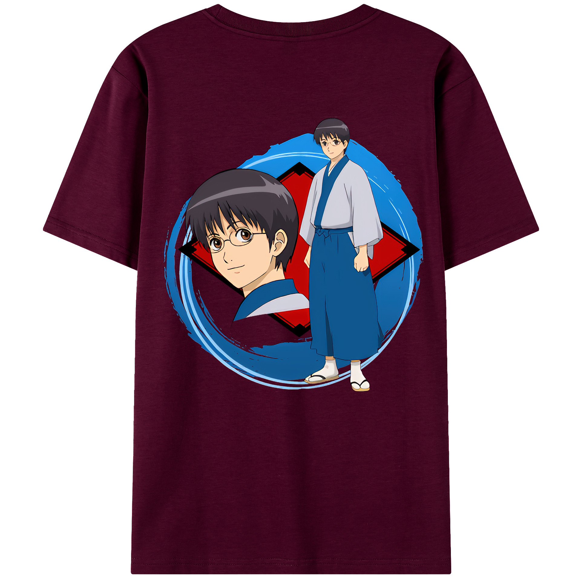 （画像用） ぎんたま 坂田銀時（さかたぎんとき） 神楽 志村新八（しむら しんぱち） GINTAMA Sakata Gintoki Kagura Shimura Shinpachi レディース半袖Tシャツ(バックプリント)